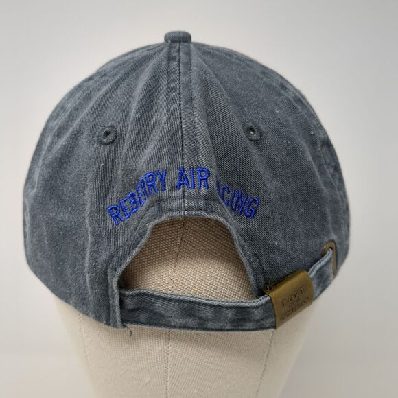 Number 13 Reberry Air Racing Slideback Hat Gray One Size Port & Company - Picture 5 of 8